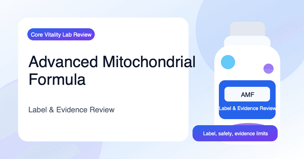 Advanced Mitochondrial Formula